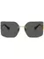 Miu Miu Eyewear Óculos de sol oversized com logo - comprar online