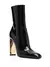 Saint Laurent Bota Auteuil de couro com salto - comprar online