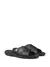 Prada Sandália de couro com logo - comprar online