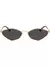 Miu Miu Eyewear Óculos de sol geométrico com logo - Arina Privé