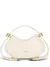 Balmain Bolsa tote Jolie Madame pequena de couro branco - comprar online