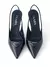 Prada Scarpin slingback com logo triangular e salto 75mm - Arina Privé