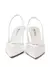 Prada Scarpin slingback com mesh e salto 75mm branco - loja online