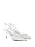 Prada Scarpin slingback com mesh e salto 75mm branco - comprar online