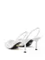 Prada Scarpin slingback com mesh e salto 75mm branco na internet