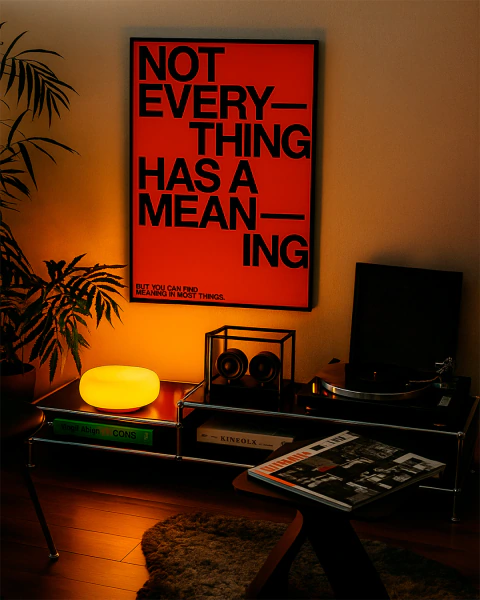 Cuadro Decorativo Not Everything | Marco con Vidrio