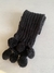 bufanda negra pompones - comprar online