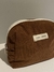 neceser corderoy marron - comprar online