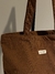 bolso tote bag corderoy marron - comprar online