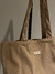 bolso tote bag corderoy beige - comprar online