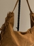 bolso texano flecos marron - comprar online