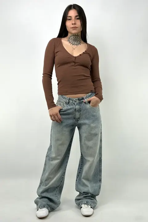 JEAN DEVA WIDE LEG