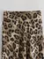 Imagem do Saia Midi Feminina Cintura Alta – Cetim com Estampa Leopardo