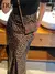 Saia Midi Feminina Cintura Alta – Cetim com Estampa Leopardo na internet