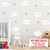 Adesivo Para Parede Nuvens, Chuva de Amor, Bichinhos Decoração Quarto de Menina, Papel de Parede