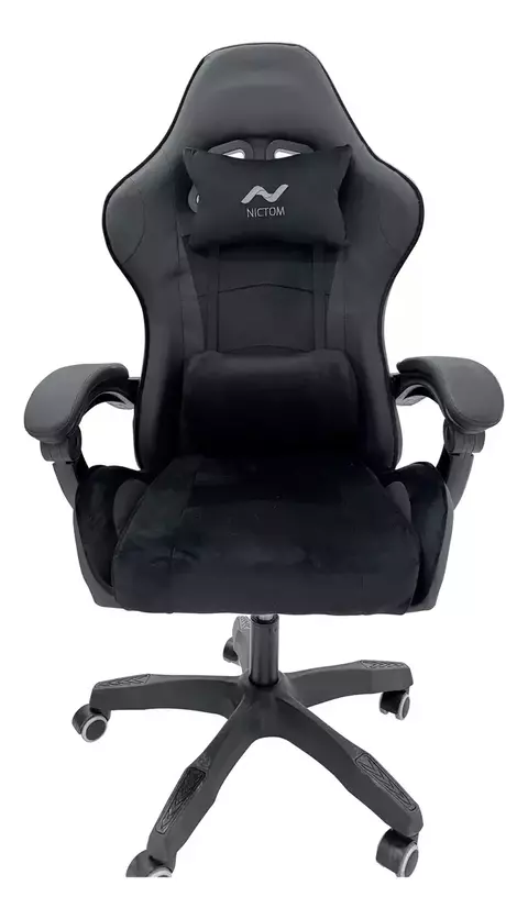 Silla Gamer Nictom Ergonomica de Pana Pc Reclinable Oficina SG01 Negro - comprar online