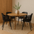 Set de 2 Sillas De Living Comedor Sc02 Asiento Acolchado Negro en internet