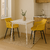Set de 2 Sillas De Living Comedor Sc02 Asiento Acolchado Mostaza en internet