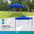 Gazebo 3x3 Gp02 Plegable Impermeable Estructura De Acero Azul en internet