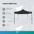 Imagen de Gazebo 3x3 Gp02 Plegable Impermeable Estructura De Acero Negro