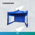 Gazebo 3x3 Gp03 Con Paredes Plegable Impermeable Estructura De Acero Azul
