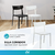 Set de 2 Sillas De Living Comedor Sc01 Apilable Exterior Blanco - tienda online