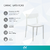Set de 2 Sillas De Living Comedor Sc01 Apilable Exterior Blanco