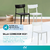 Imagen de Set de 2 Sillas De Living Comedor Sc01 Apilable Exterior Blanco
