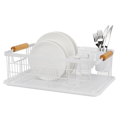 Secaplatos Escurre Platos Ep03 Con Cubiertero Blanco - comprar online