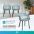 Set de 2 Sillas De Living Comedor Sc02 Asiento Acolchado Verde - tienda online