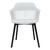 Set de 2 Sillas De Living Comedor Sc02 Asiento Acolchado Blanco en internet