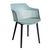 Set de 2 Sillas De Living Comedor Sc02 Asiento Acolchado Verde - Nictom