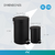 Set De 2 Tachos De Basura De 3 Lts Y 12 Lts Negro - tienda online