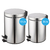 Set De 2 Tachos De Basura De 3 Lts Y 12 Lts Acero - comprar online
