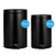 Set De 2 Tachos De Basura De 3 Lts Y 12 Lts Negro