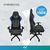 Silla Gamer Sg02 Ergonómica Pc Reclinable Azul en internet
