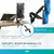 Soporte De Mesa Para Tv/monitor Smh01 13" A 29" Doble Brazo Hidráulico - Nictom