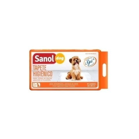 TAPETE HIGIENICO SANOL DOG 60 x 80cm C/30 unidades