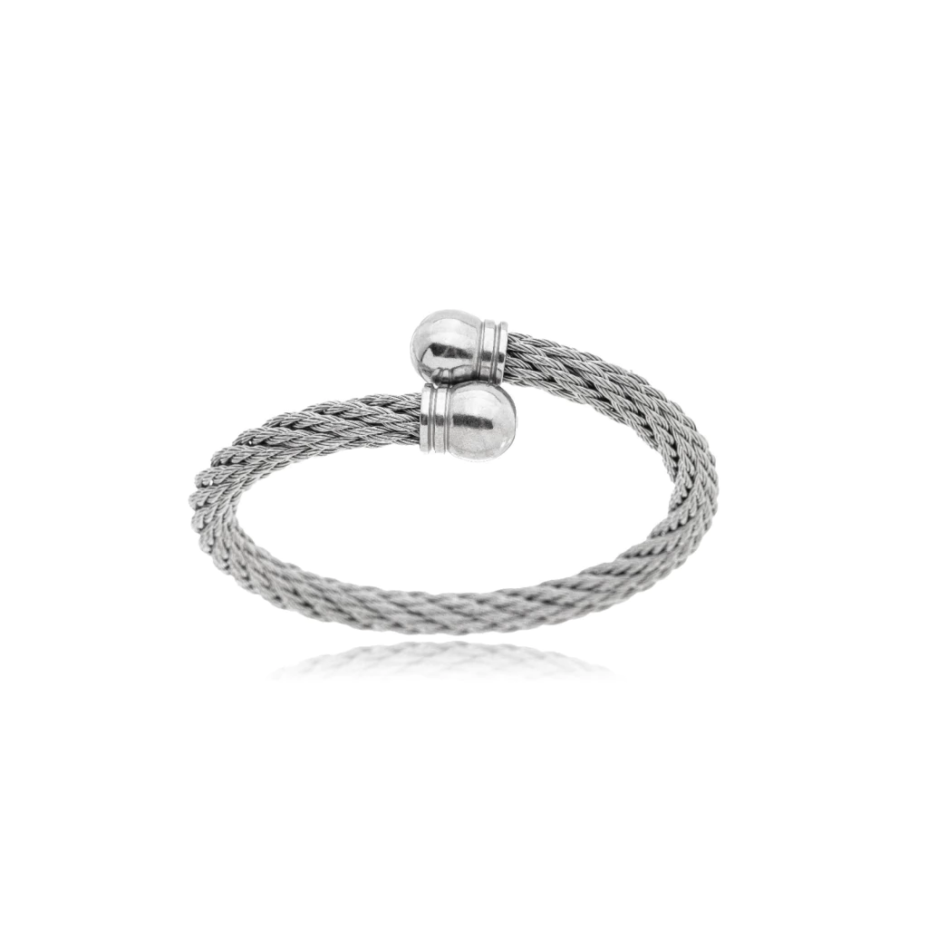 BRACELETE MILANO ENTRELAÇADO EM AÇO