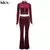 Kliou conjunto de duas peças de veludo sólido feminino simples casual zíper m - Clicshopee.com