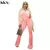 Kliou conjunto de duas peças de veludo sólido feminino simples casual zíper m - Clicshopee.com