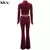 Kliou conjunto de duas peças de veludo sólido feminino simples casual zíper m - comprar online