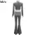 Kliou conjunto de duas peças de veludo sólido feminino simples casual zíper m