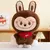 Coelho labubu brinquedo de pelúcia dos desenhos animados bonito boneca pano cri