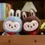 Coelho labubu brinquedo de pelúcia dos desenhos animados bonito boneca pano cri - loja online