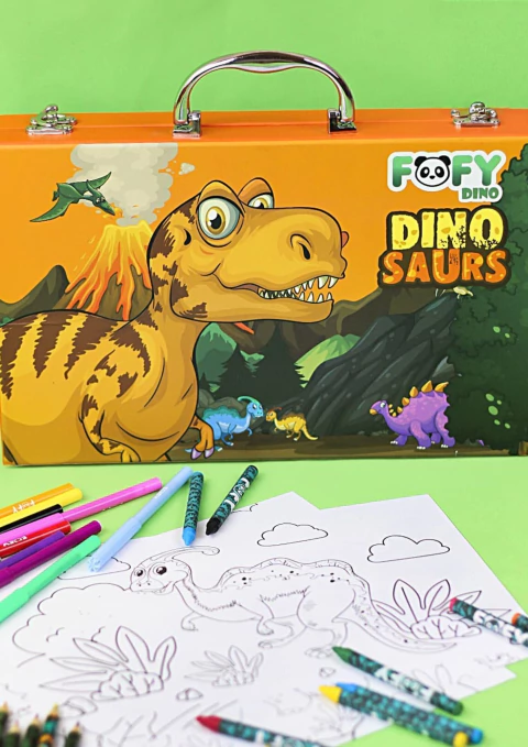 Maleta de pintura Dinossauro