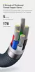 Baseus PD 20W USB Tipo C Cabo Para iPhone 14 13 12 Pro Max Carregador de cabo de - comprar online