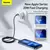 Baseus PD 20W USB Tipo C Cabo Para iPhone 14 13 12 Pro Max Carregador de cabo de - comprar online