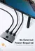Baseus Dual Modes HD Splitter Interruptor bidirecional 1 em 2 ou 2 em 1 Display - RochaShop