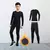 Novos meninos conjunto de roupa interior térmica crianças mais inverno veludo